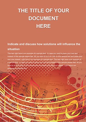 Musical Melody Word Template: Create Document