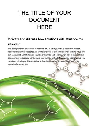 Molecular Structure Word templates