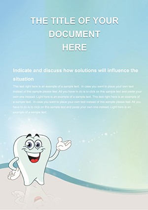 Happy Tooth Word templates
