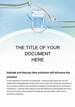 Dental Clinic: Tools and tooth Word templates