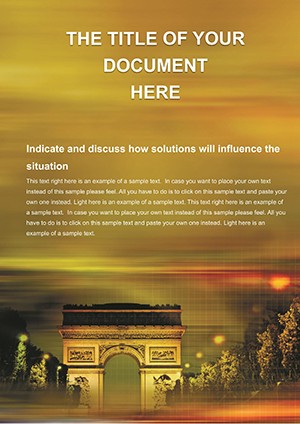 Arc de Triomphe (Paris) Word template
