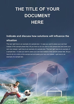 Football: Kick the Ball Word Template - Download and Customize