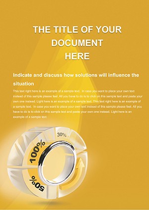 Percentage Pie Chart Word templates