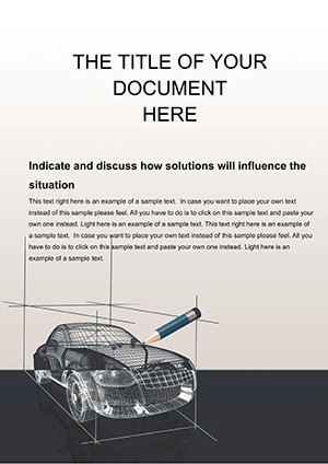 Car 3D Modeling templates for Word