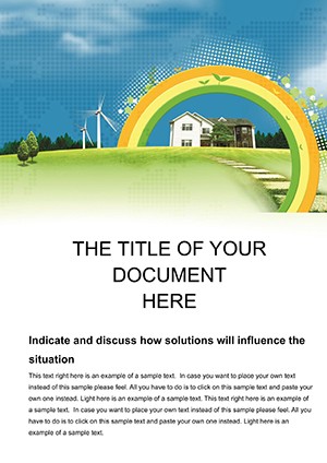 Eco Home Word templates