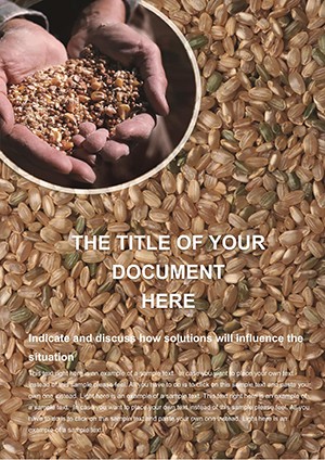 Grain Harvest Word template