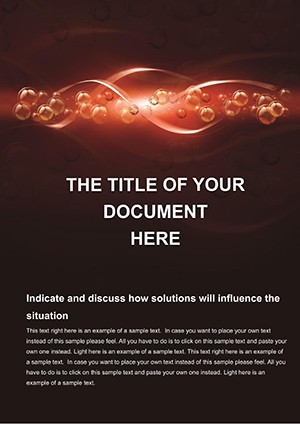 Bubbles in the Flow Word templates