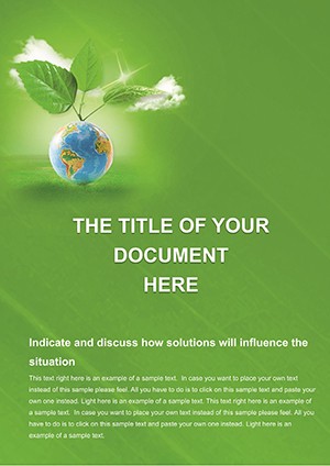 Eco - Earth Word Templates