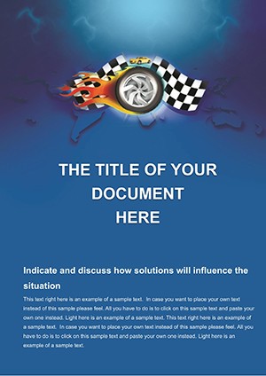 Professional Race Word Template - Download Document