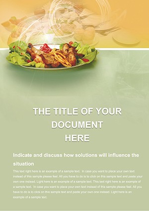 Dish of Restaurant Word Templates