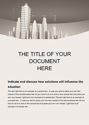 Architecture: Construction of Skyscrapers Word templates