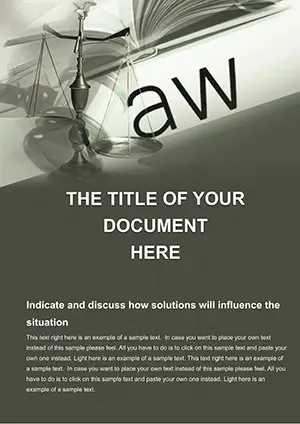 Laws and Court case: Word Templates