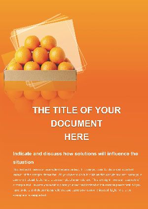 Selling oranges Word Templates