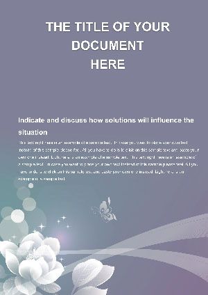 Secret Flower Word Template - Download Free Design for Document