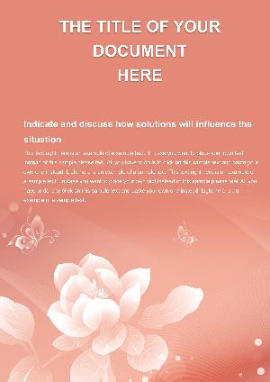 Love Flower Word Templates