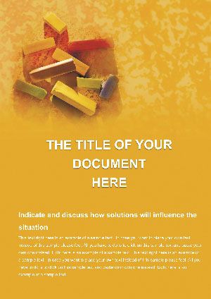 Chalk Drawing Word document template design