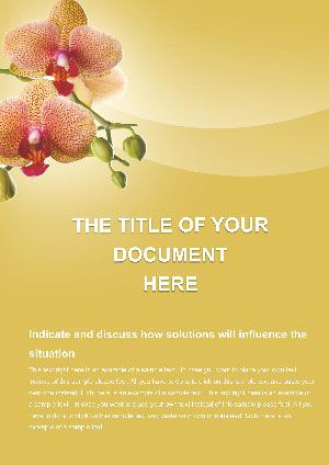 Gift Flowers Word Templates