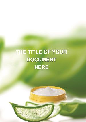 Aloe Vera Cream Word Template: Download Design