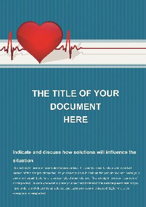 Heart Cardiogram Word Templates