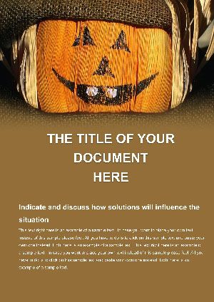 Free Pumpkin Smiles Word Template - Download
