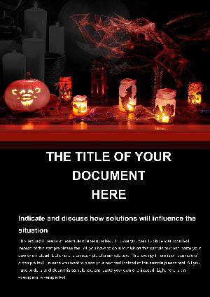 Halloween Holiday Word Template - Download Document