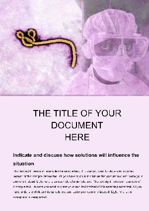 Dangerous Ebola Word Template - Download, Background, Print, Design