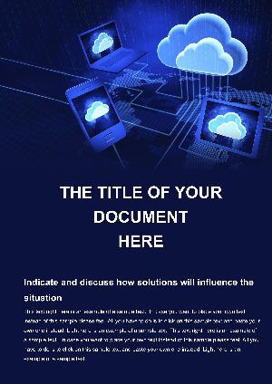 Internet Cloud Word document template design