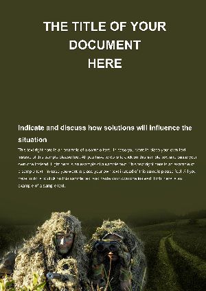 Sniper Ambush Word templates