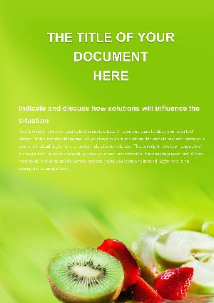 Kiwi - Eat at Home Word Template | Download Now