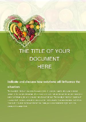 Fruit of Love Word Template Design
