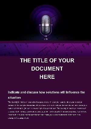 Studio Microphones Word Template Design for Download