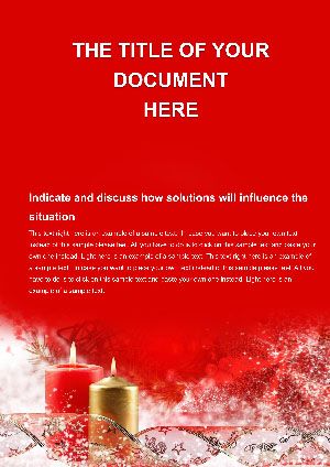 Elegant Christmas Decorations Word Template: Refined Holiday Elegance