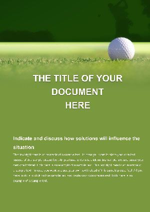 Golf Show Word Template - Download and Customize | Professional Design