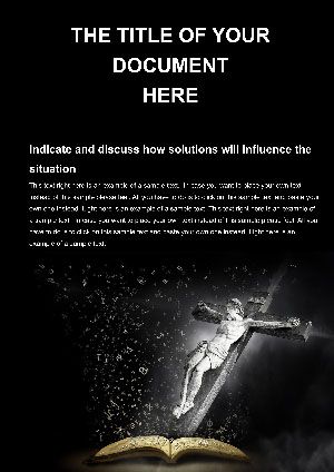 Bible Gospels Word document template design