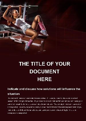 Training Program Women Word templates