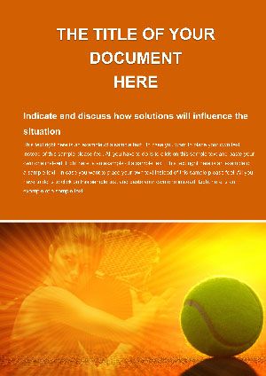 Sport Tennis Club Word template