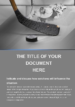 Hockey Sticks Word template