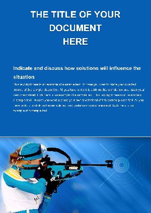 Biathlon Word document template