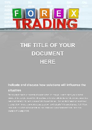 Forex Trading Word Template - Design Document
