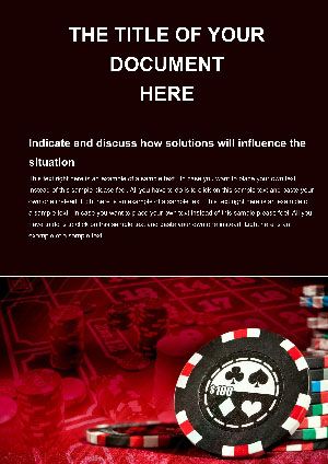 Casino Chips Word templates