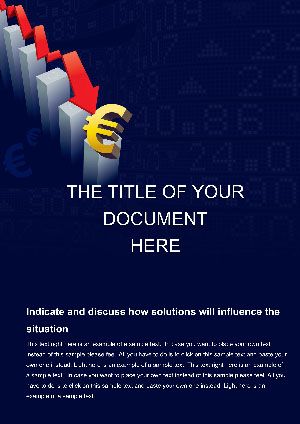 Falling Euro Word templates