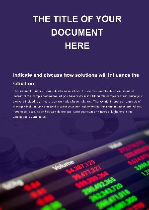 Financial Analysis Software Word templates