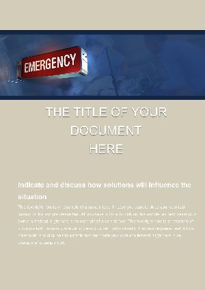 Emergency Word template document