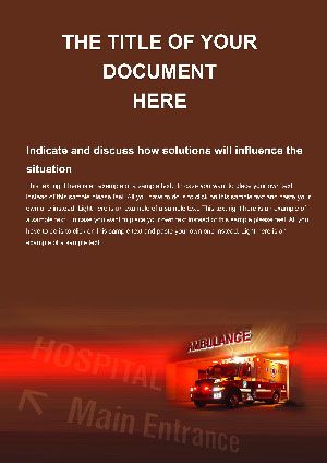 Hospital Emergency Word templates