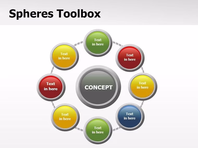 Spheres Keynote Shapes Template - Slide #1