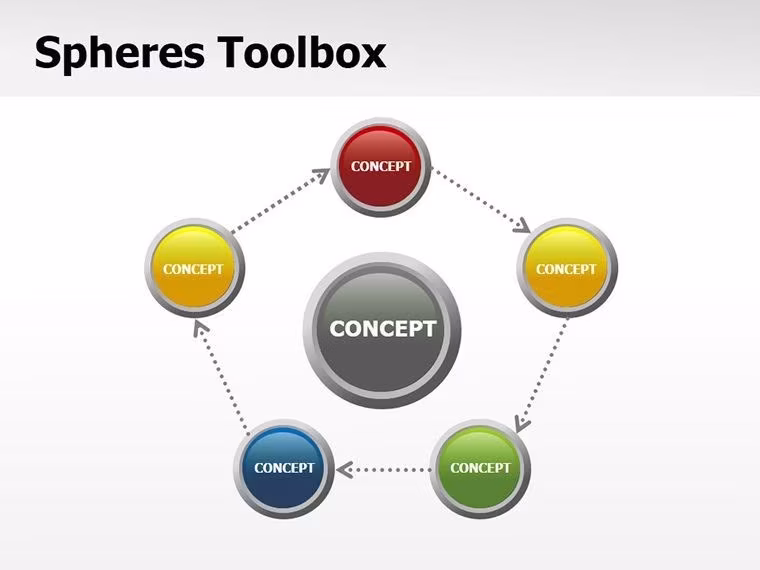 Spheres Keynote Shapes Template - Slide #3