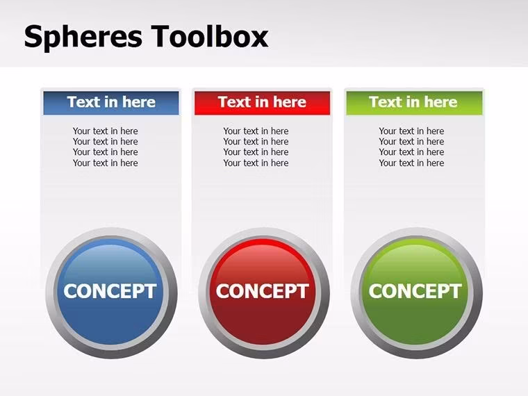 Spheres Keynote Shapes Template - Slide #5