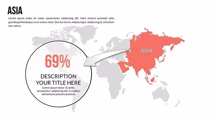 Editable World Map PowerPoint Template - Slide Africa World Countries PowerPoint Maps Templates