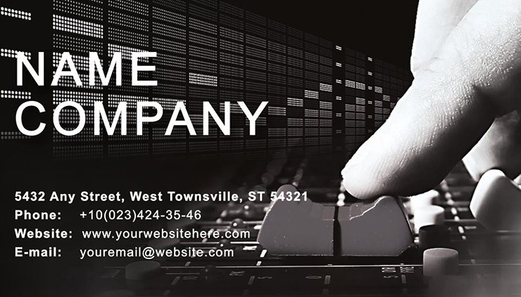 Recording studio Business Cards Template