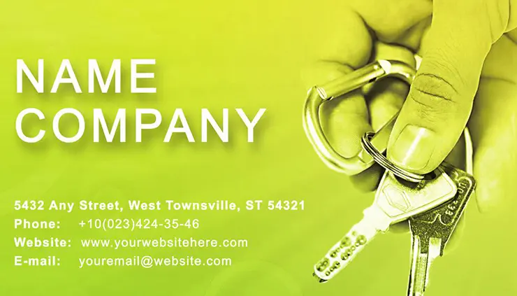 Real estate property Business Cards Templates